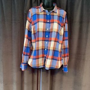 J crew flannel top